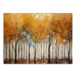 Best Autumn Forest Canvas Art Print, 32x24 in. Fall