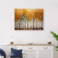 Best Autumn Forest Canvas Art Print, 32x24 in. Fall