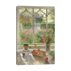Kirklands Home Canvas Art|Autumn Fruit and Flowers Canvas Art Print Multicolor