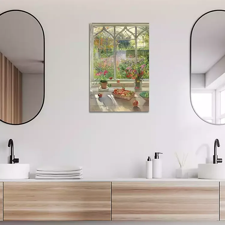 Kirklands Home Canvas Art|Autumn Fruit and Flowers Canvas Art Print Multicolor