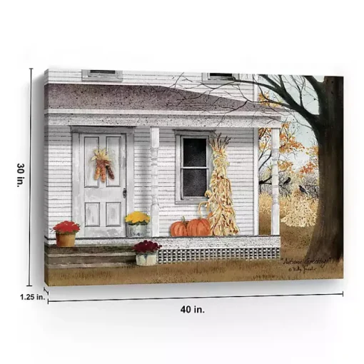 Best Autumn Greetings Canvas Art Print, 40x30 in. Fall