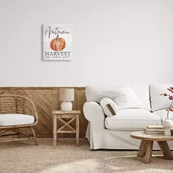 New Autumn Harvest Canvas Wall Plaque Fall