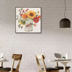 New Autumn in Bloom Framed Canvas Art Print Fall