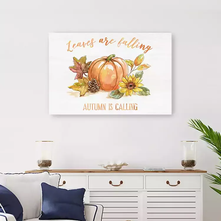 Outlet Autumn is Calling Canvas Art Print, 24x36 Fall
