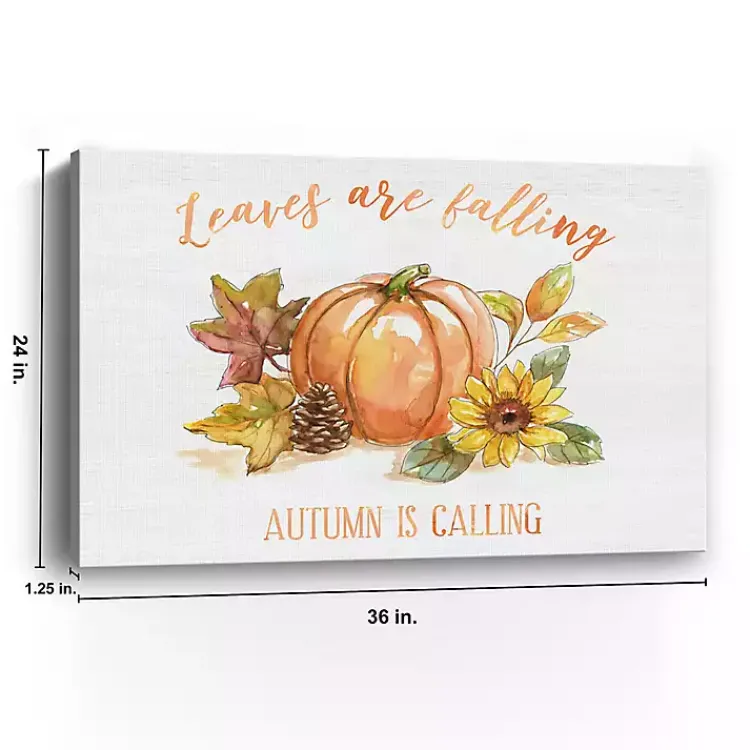 Outlet Autumn is Calling Canvas Art Print, 24x36 Fall