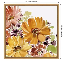 Hot Autumn Joy Framed Canvas Art Print Fall