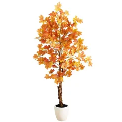 Hot Autumn Maple Double Trunk Tree, 5 ft. Trees & Topiaries