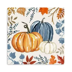 Hot Autumn Pumpkins Canvas Art Print Fall