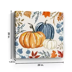 Hot Autumn Pumpkins Canvas Art Print Fall