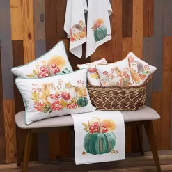 Sale Autumn Squirrel and Chipmunk Lumbar Pillow Fall