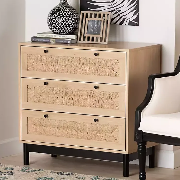 Kirklands Home Cabinets & Sideboards|Ava Light 3-Drawer Cabinet Brown