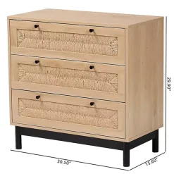 Kirklands Home Cabinets & Sideboards|Ava Light 3-Drawer Cabinet Brown