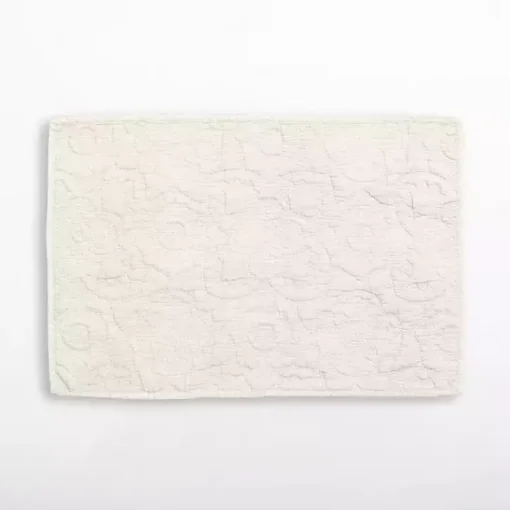 Kirklands Home Table Linens|Avery Quilted Placemat Ivory