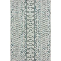 Kirklands Home Outdoor Rugs|Azure Terrace Sun Shower Outdoor Area Rug, 5x8