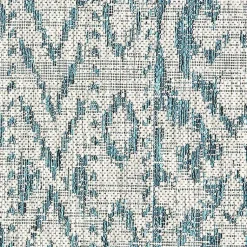 Kirklands Home Outdoor Rugs|Azure Terrace Sun Shower Outdoor Area Rug, 7x9