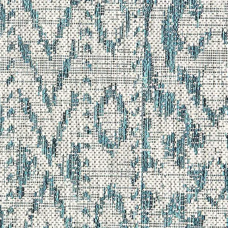 Kirklands Home Outdoor Rugs|Azure Terrace Sun Shower Outdoor Area Rug, 7x9