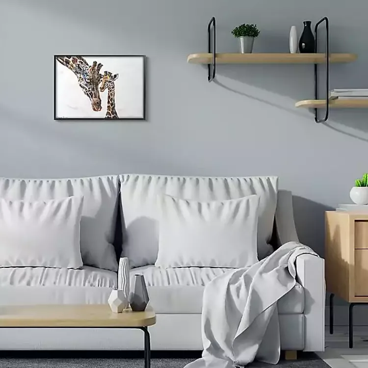 Kirklands Home Framed Art|Baby Giraffe Watercolor Framed Art Print