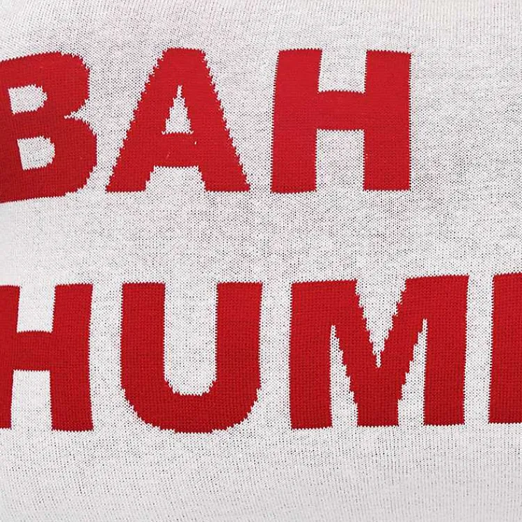 Sale Bah Humbug Reversible Lumbar Pillow Christmas Pillows