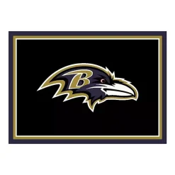 Kirklands Home Area Rugs|Baltimore Ravens Area Rug, 4x6 Black