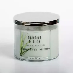 Outlet Bamboo Aloe 14 oz. Triple Wick Jar Candle Candles