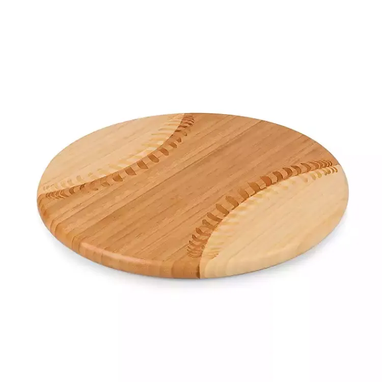 Kirklands Home Serving & Entertaining|Bamboo Wood Baseball Serving Board Tan