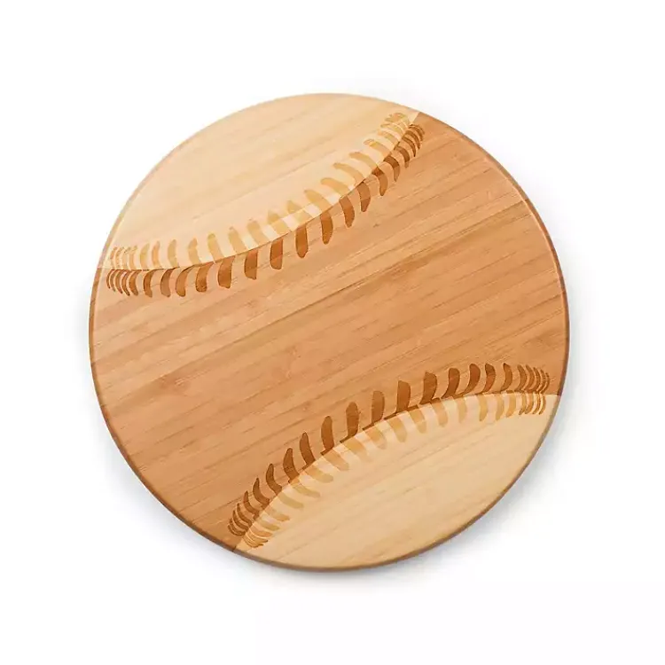 Kirklands Home Serving & Entertaining|Bamboo Wood Baseball Serving Board Tan