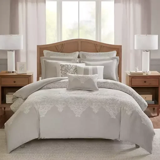 Kirklands Home Comforters|Barely There 9-pc. King Comforter Set Gray