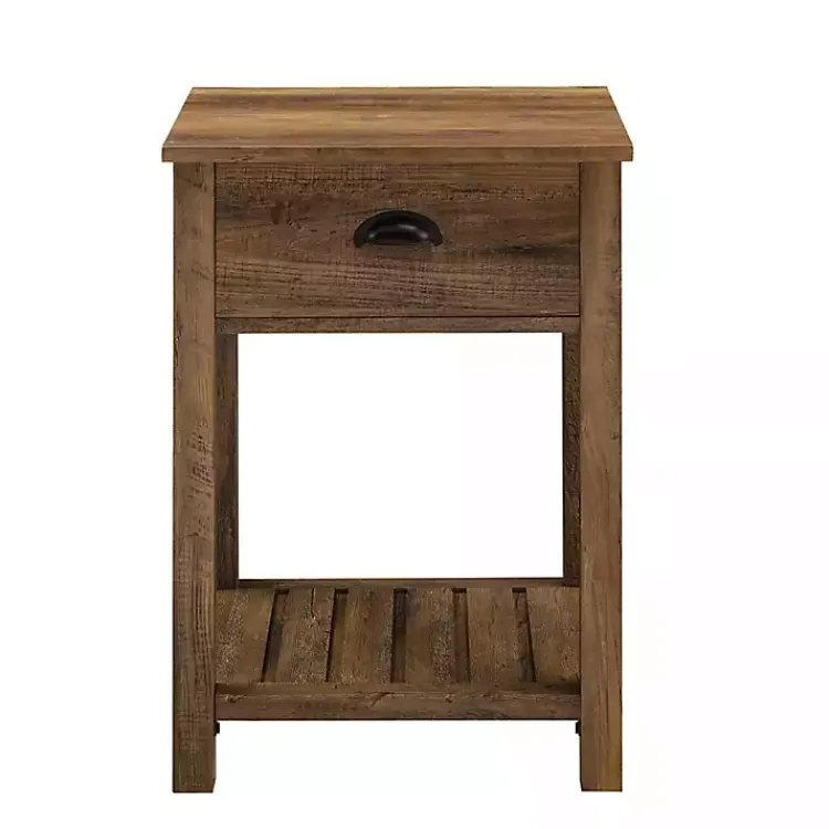 Kirklands Home Accent & End Tables|Barnwood Country Accent Table Brown