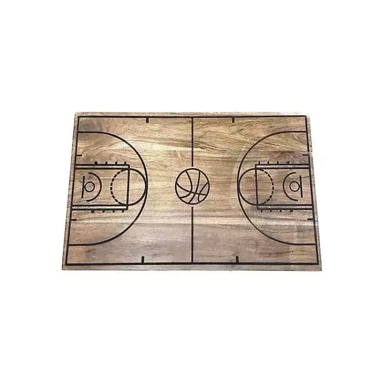 Kirklands Home Serving & Entertaining|Basketball Court Wooden Serving Board Brown