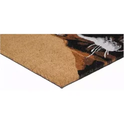Kirklands Home Doormats|Basset Hound Hello Doormat Brown
