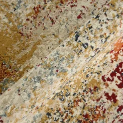 Kirklands Home Area Rugs|Bastia Ivory Orange Accent Rug, 2x3 Multi