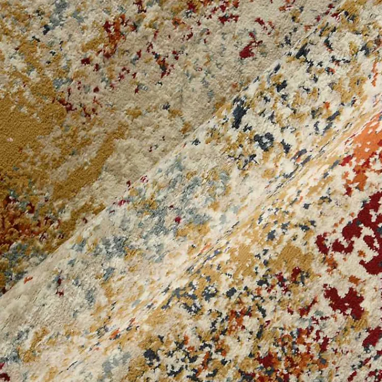 Kirklands Home Area Rugs|Bastia Ivory Orange Accent Rug, 2x3 Multi