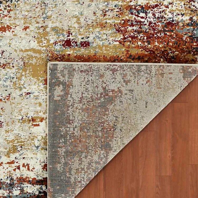 Kirklands Home Area Rugs|Bastia Ivory Orange Accent Rug, 2x3 Multi