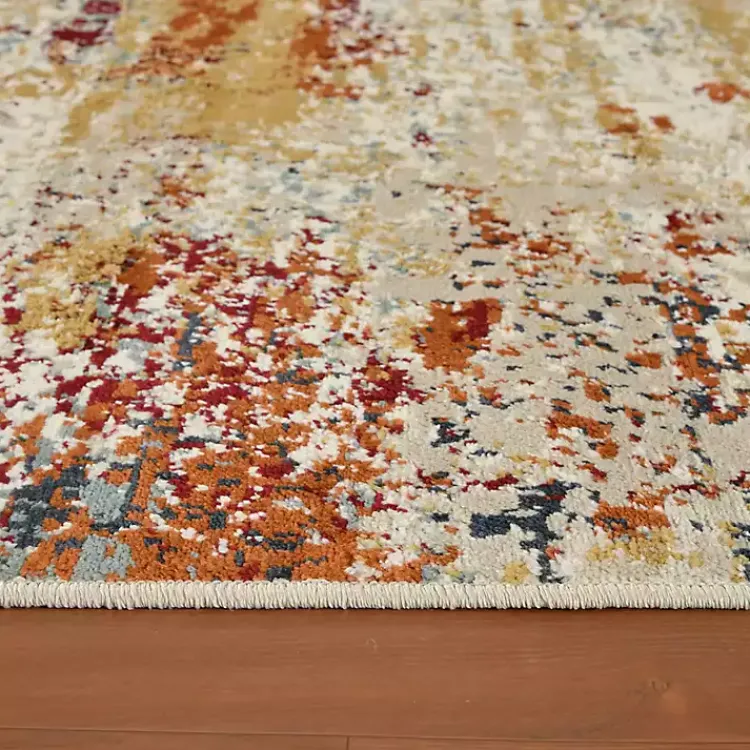 Kirklands Home Area Rugs|Bastia Ivory Orange Accent Rug, 2x3 Multi