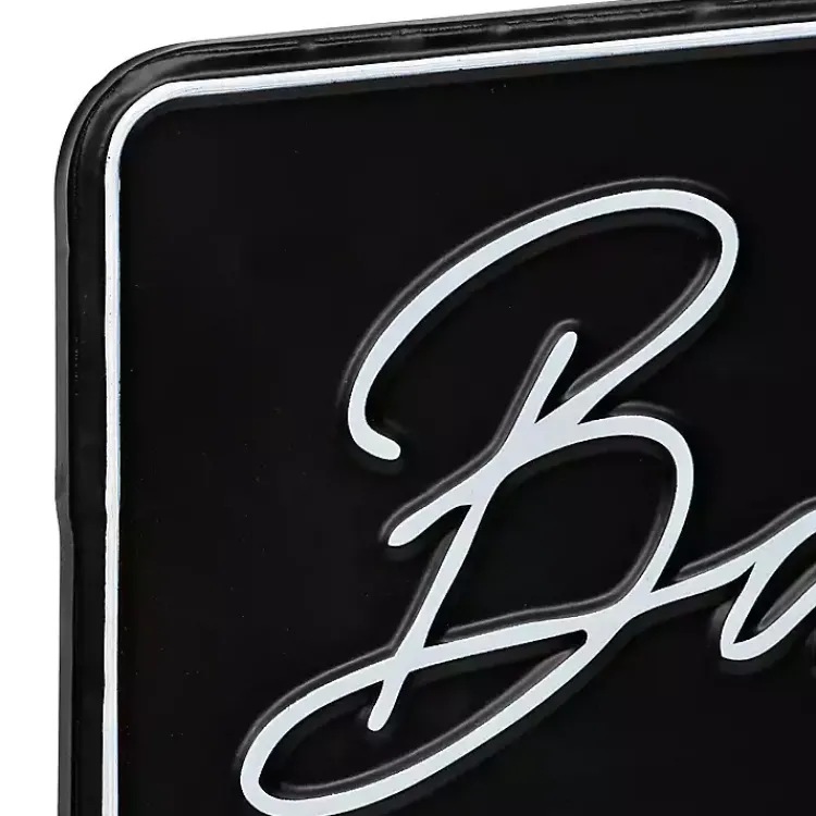 Kirklands Home Wall Quotes & Signs|Bathroom Wash Brush Floss Flush Wall Plaque Black