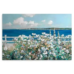 Kirklands Home Canvas Art|Bayside Garden Canvas Art Print Blue