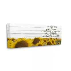 Kirklands Home Canvas Art|Be Like A Sunflower Canvas Art Print