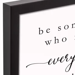 Kirklands Home Wall Quotes & Signs|Be Somebody Framed Canvas Wall Plaque