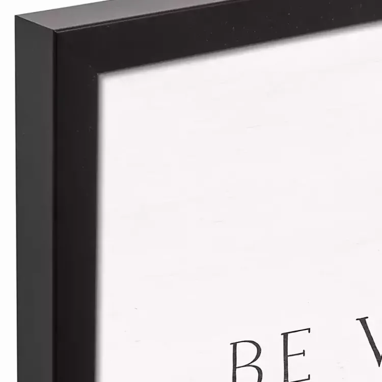 Kirklands Home Wall Quotes & Signs|Be Warm Be Welcome Framed Canvas Art Print