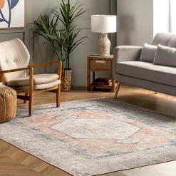 Kirklands Home Area Rugs|Bea Distressed Vintage Washable Area Rug, 8x10