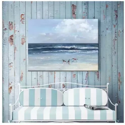 Kirklands Home Outdoor Wall Decor|Beach Combers Outdoor Canvas Art Print Blue