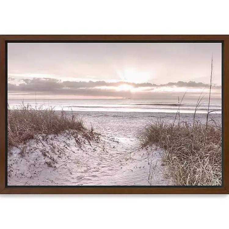 Kirklands Home Framed Art|Beach Morning Blessing Framed Canvas Art Print
