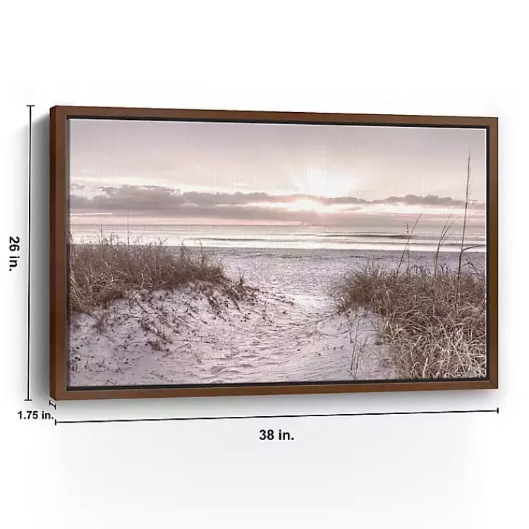 Kirklands Home Framed Art|Beach Morning Blessing Framed Canvas Art Print