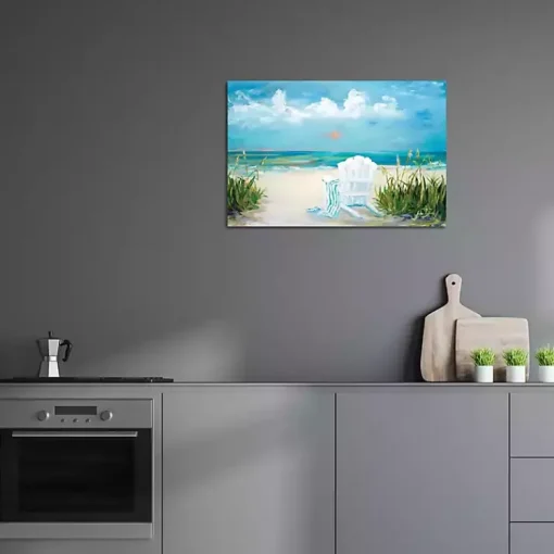 Kirklands Home Canvas Art|Beach Relaxation Canvas Art Print Multi