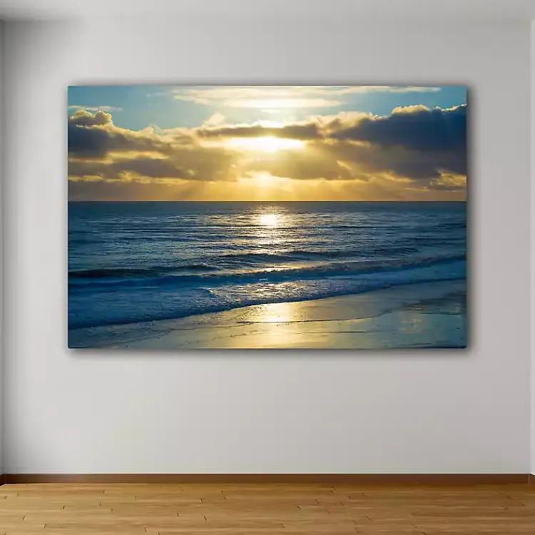 Kirklands Home Canvas Art|Beach Sunset Surfers Canvas Art Print