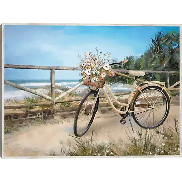 Kirklands Home Canvas Art|Beachside Ride Framed Canvas Art Print