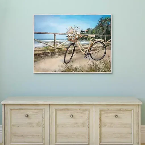 Kirklands Home Canvas Art|Beachside Ride Framed Canvas Art Print