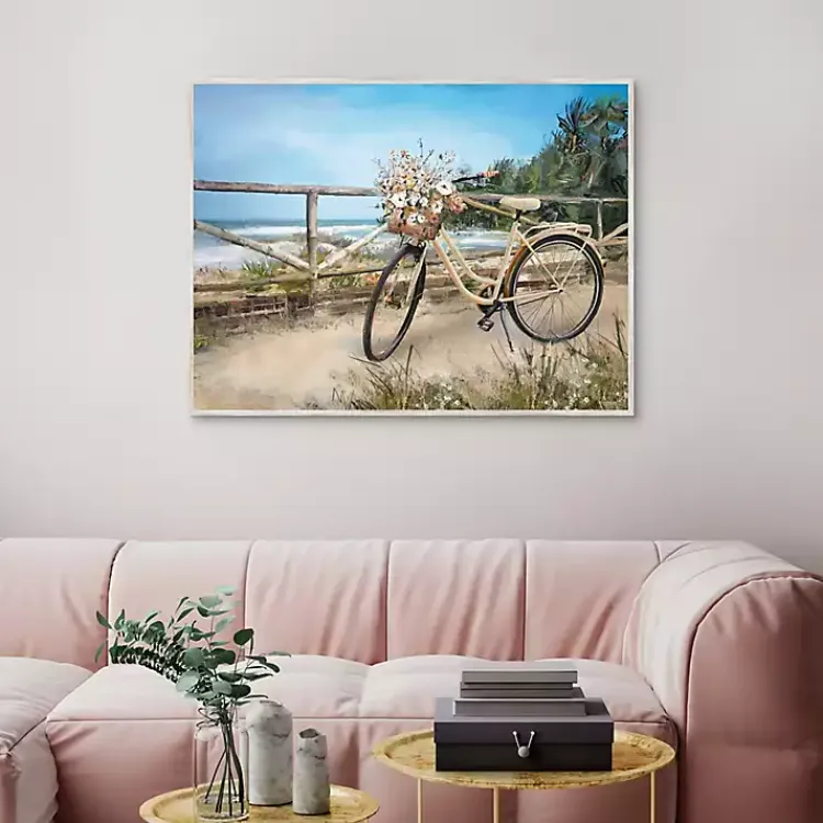 Kirklands Home Canvas Art|Beachside Ride Framed Canvas Art Print