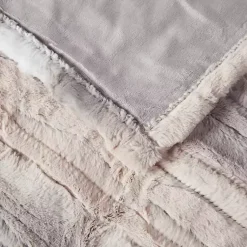 Online Beautyrest Blush Faux Fur Oversized Heated Throw Blankets & Throws