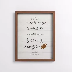 Kirklands Home Wall Quotes & Signs|Beer and Wings Framed Wall Plaque